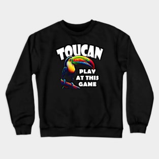 Brazil Funny Jungle Toucan Psychedelic Pun Crewneck Sweatshirt